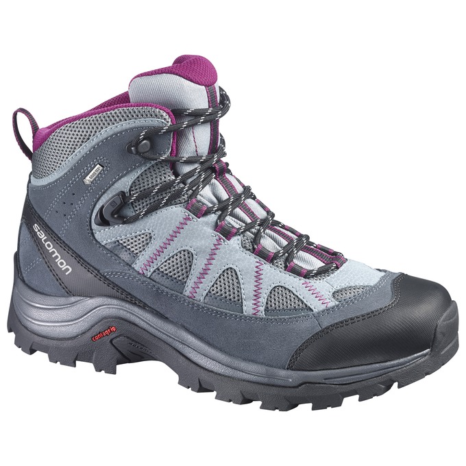 Salomon Singapore Womens Hiking Boots - AUTHENTIC LTR GTX® W Silver/Purple | 81324-QTZJ